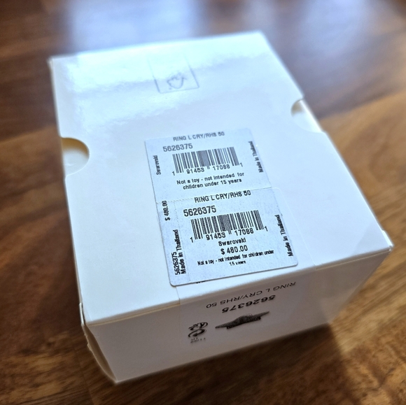 SWAROVSKI Crystal Large ✨Stella✨ Star Cocktail Ring NIB Sz 50 (US 5) Rhodium - Picture 14 of 17